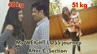 Cesarean Delivery ke bad Belly Fat kaise kam kare  Weight loss Tips after csection Delivery [upl. by Nilak520]