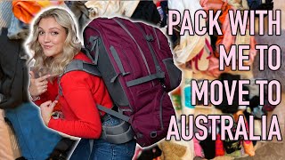 PACK WITH ME TO MOVE TO AUSTRALIA ✈️ [upl. by Pippo]