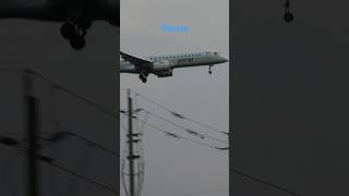 Porter Embraer E195E2 Landing on Runway 32 in ottawaairport aviation planespotting [upl. by Aneehta]