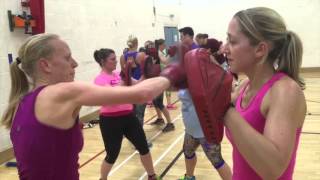 Boxercise Boxfit class in Farnham Surrey with Surrey Fitness Centres [upl. by Britney]