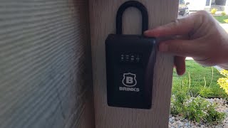 Review for Brinks 4 dial resettable combination lock box [upl. by Noyes]