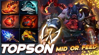 TOPSON PUDGE  Mid Or Feed  Dota 2 Pro Gameplay Watch amp Learn [upl. by Gnas]