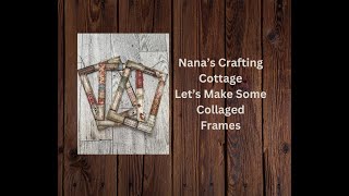 COME CRAFT WITH ME  LETS MAKE TIM HOLTZ INSPIRED COLLAGED FRAMES [upl. by Alexis]