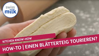 Wie kann ich einen Blätterteig tourieren  HowtoVideo  Swissmilk 2020 [upl. by Kwapong234]