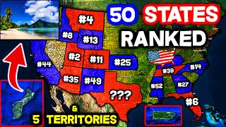 All 50 States amp 5 Territories in the USA Ranked WORST to BEST 2025 [upl. by Karlie]