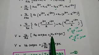 Voltage and Current on Zero Dissipation Line  Transmission Lines  TLRF [upl. by Femmine]