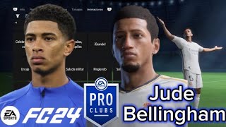 Jude Bellingham EA FC 24Pro Clubs Face CreationFIFA 24 Clubes Pro Lookalike [upl. by Sherie]