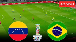 🔴VENEZUELA X BRASIL  AO VIVO COM IMAGENS DO CONMEBOL QF MUNDIAL  ASSISTA AGORA  DIRETO DO PES [upl. by Ycrem151]