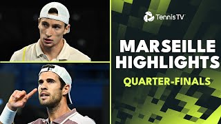 Dimitrov vs Rinderknech Khachanov Humbert amp More Feature  Marseille 2024 QuarterFinal Highlights [upl. by Koloski]