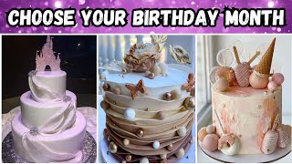 Choose Your Birthday Month And See Your Birthday Cake  Birthday Month Challenge chooseone [upl. by Ytsirc63]