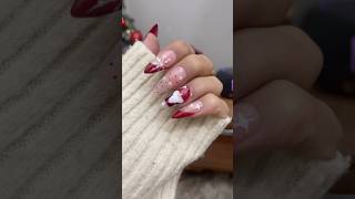 christmas nails 💅 christmas merrychristmas song nails اظافر [upl. by Burl]