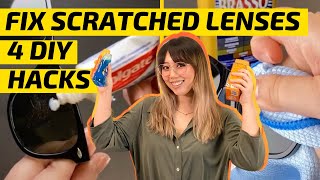 How to Remove Scratches from Glasses and Sunglasses Lenses  DIY Athome Hacks [upl. by Aerdnad]