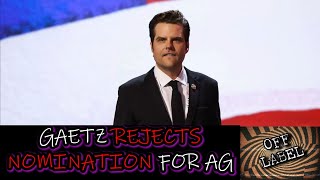 Matt Gates Steps Down From AG Nomination This Move Doesnt Make Sense [upl. by Idnod843]