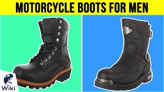 10 Best Motorcycle Boots For Men 2019 [upl. by Nniuq]