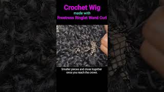 Crochet Cap Wig Made with Freetress Ringlet Wand Curl💕 Be sure to check out full video [upl. by Hilaire205]