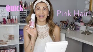 Quick Pink Hair Tutorial  Loreal Colorista spray [upl. by Randee]