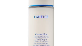 Laneige Cream Skin Toner and Moisturizer Review [upl. by Bobina]