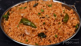 Tomato Rice Recipe Simple Lunch Recipe Thakkali Sadam [upl. by Secilu]