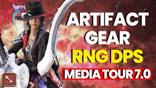 FFXIV Dawntrail Media Tour  Ranged DPS Artifact Job Gear 70 BRD MCH amp DNC [upl. by Lidstone533]