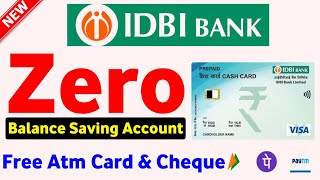 IDBI Bank Zero Balance Account Opening Online  How to Open Online Saving Account In IDBI Bank [upl. by Ellan]