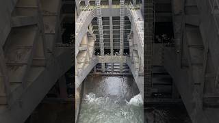 Dam flood gates openingspillway gates operated [upl. by Toomin]