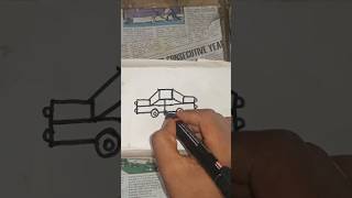 🚕drawing video gadi aakar video art video shortvideos all public post subscribe [upl. by Kleon]