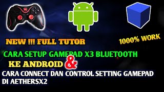 Cara Gamepad X3 ke AetherSX2 semua tombol berfungsi [upl. by Haymo]