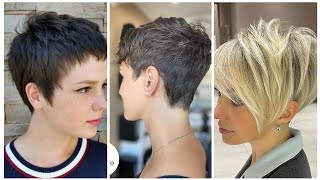 Amazing for ladies hairstyling ideas for western ladies 2024 beautiful short pixie haircuts ideas [upl. by Johen]