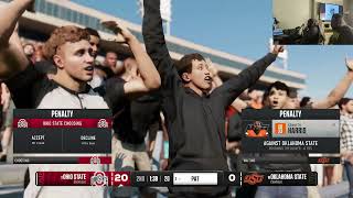 EA College Football 25  CFT 25  Round 3  Ohio State vs Oklahoma State [upl. by Ydnak]