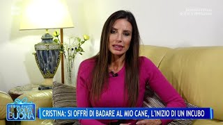 Cristina Incorvaia domani il mio stalker tornerà libero  La Volta Buona 05122024 [upl. by Dollar]