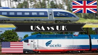 RAILWAY COMPARISON  UK vs USA  2022 [upl. by Ahsoj401]