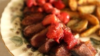 Recette de magret de canard aux fruits [upl. by Natan]