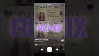 Driver’s license song remix Song Olivia Rodrigo drivers License [upl. by Nnylekoorb]