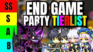 Maplestory End Game Party Bossing Tierlist [upl. by Eednak]