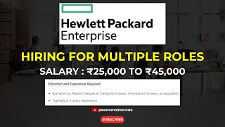 Hewlett Packard Enterprise  Graduate amp Internship Programs FY25 [upl. by Mag]