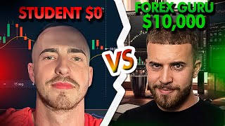 Forex GURU VS His STUDENT 10000 Forex Challenge [upl. by Lapotin]