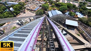 Iron Gwazi BACKWARDS POV 5K Highest Quality Busch Gardens Tampa Bay FL [upl. by Renaldo]