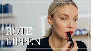 Rote Lippen schminken  Flaconi Beauty Tutorial 💄 [upl. by Zaller]