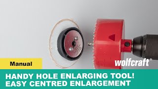 Handy Hole Enlarging Tool Easy Centred Enlargement of Boreholes [upl. by Nwahsit103]