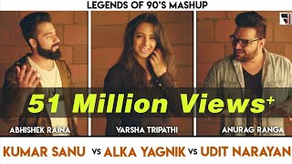 Legends of 90s Bollywood Songs Mashup  Anurag Ranga  Abhishek Raina  Varsha Tripathi  90s hits [upl. by Akilaz]