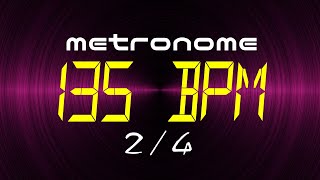 metronome 135 BPM 24 [upl. by Eixor]