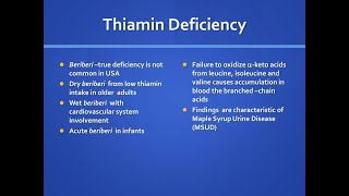 How Does deficiency of Thiamine accounts for the Increase in levels of pyruvate and αketoglutarate [upl. by Amsab]