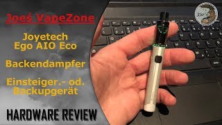 Ego AIO Eco von Joyetech 🆒 Backendampfer Starter Kit 👍 REVIEW JoesVapezone [upl. by Xenia]