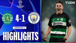 HIGHLIGHTS  Sporting Lisboa vs Manchester City  UEFA Champions League 2425  TUDN [upl. by Holleran813]