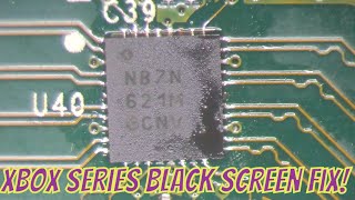 Xbox Series x Faulty Retimer HDMI Controller chip  No Signal Black Screen Repair Attempt [upl. by Thessa26]