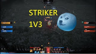 Lost Ark Striker PvP 1v3 full game Dogman 01 [upl. by Enirol]