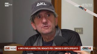 Intervista ad Andrea Tosi indagato per lomicidio di Greta  Ore 14 del 10102024 [upl. by Adlar]