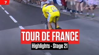 Tour de France 2024 Stage 21 Highlights [upl. by Mallon]