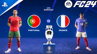 FC 24  Portugal vs France  EURO 2024 Quarter Final  4K [upl. by Anitsirhk]