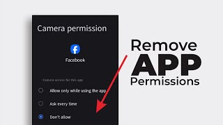 How to Remove App Permissions on Android in Easy Steps [upl. by Nymzaj]